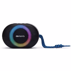 Aiwa BST-330BL, 10 W, 60 - 20000 Hz, Con cavo e senza cavo, 10 m, Altoparlante portatile stereo, Nero, Blu