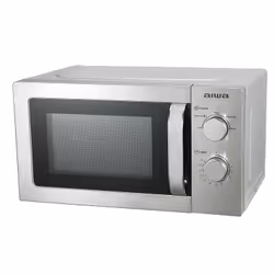 Aiwa MW-200SL, Superficie piana, Solo microonde, 20 L, 700 W, Manopola, Argento, Acciaio inox