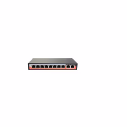 Switch PoE 8 porte PoE + 2 Uplink RJ45 10/100 Mbps