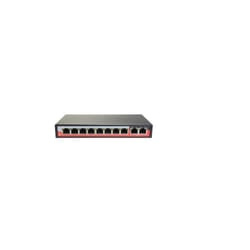 Switch PoE 8 porte PoE + 2 Uplink RJ45 10/100 Mbps