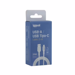 iggual IGG316948 cavo USB USB 2.0 1 m USB A USB C Bianco
