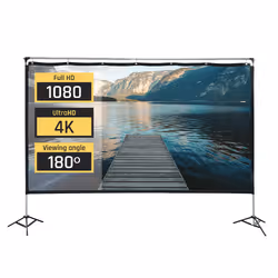 iggual IGG317396, Manuale, 3,05 m (120"), 26,6 cm, 14,9 cm, 16:9, Nero, Bianco