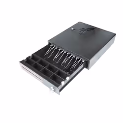 iggual IGG317471, Cassetto di cassa manuale e automatico, Metallo, Nero, 12 V, 335 mm, 368 mm