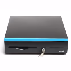 iggual IGG317938, Cassetto di cassa manuale e automatico, Plastica, Acciaio, Nero, Blu, 12 V, 420 mm, 405 mm