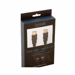 iggual IGG318300 cavo HDMI 2 m HDMI tipo A (Standard) Nero