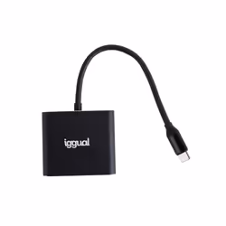 iggual IGG318461 replicatore di porte e docking station per laptop USB 3.2 Gen 1 (3.1 Gen 1) Type-C Nero - Vista aggiuntiva 2