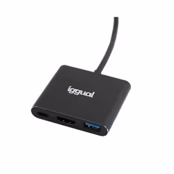 iggual IGG318461 replicatore di porte e docking station per laptop USB 3.2 Gen 1 (3.1 Gen 1) Type-C Nero - Vista aggiuntiva 3