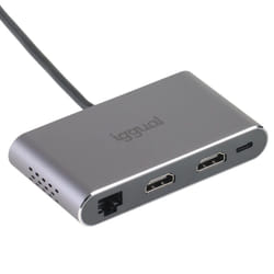 iggual IGG319222 replicatore di porte e docking station per laptop Cablato USB 3.2 Gen 1 (3.1 Gen 1) Type-C Grigio