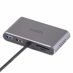 iggual IGG319222 replicatore di porte e docking station per laptop Cablato USB 3.2 Gen 1 (3.1 Gen 1) Type-C Grigio