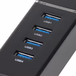 iggual IGG319246 hub di interfaccia USB 3.2 Gen 1 (3.1 Gen 1) Type-A 5000 Mbit/s Nero