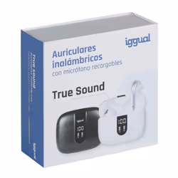iggual True Sound Auricolare True Wireless Stereo (TWS) In-ear Musica e Chiamate Bluetooth Nero - Vista aggiuntiva 4