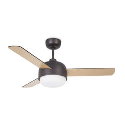 Efectoled - LedsC4 Ventilatore Ip20 Klar E27 15W Marrone Ramato Legno