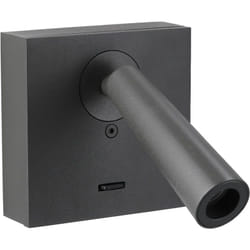 Leds-c4 - LedsC4 Lampada Da Lettura Gamma Mix&Match Square Led 2.2W Bianco Caldo - 2700K Grigio u