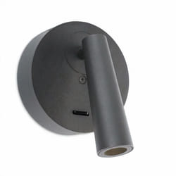 Leds-c4 - LedsC4 Lampada Da Lettura Gamma Mix&Match Round Led 2.2W Bianco Caldo - 2700K Grigio Ur