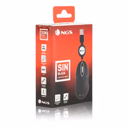 NGS SIN mouse Viaggio Ambidestro USB tipo A Ottico 1000 DPI - Vista aggiuntiva 8