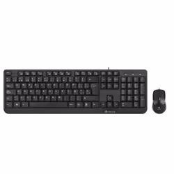 NGS Cocoa Kit, QWERTY, PT tastiera Mouse incluso Universale USB Portoghese Nero