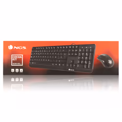 NGS Cocoa Kit, AZERTY, FR tastiera Mouse incluso Universale USB Francese Nero - Vista aggiuntiva 7
