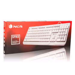 NGS Spike, QWERTY, ES tastiera Universale USB Spagnolo Bianco - Vista aggiuntiva 5