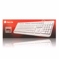 NGS Spike, QWERTY, ES tastiera Universale USB Spagnolo Bianco - Vista aggiuntiva 6