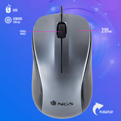 NGS CREW mouse Ufficio Ambidestro USB tipo A Ottico 1200 DPI - Vista aggiuntiva 7