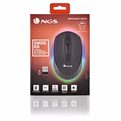 NGS SMOG-RB mouse Gaming Ambidestro RF senza fili + Bluetooth Ottico 2400 DPI - Vista aggiuntiva 8