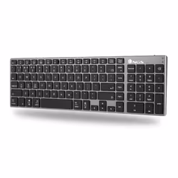 NGS FORTUNE-BT, AZERTY, FR tastiera Universale Bluetooth Francese Nero, Argento - Vista aggiuntiva 5