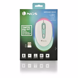 NGS SMOG MINT-RB mouse Gaming Ambidestro RF senza fili + Bluetooth Ottico 2400 DPI - Vista aggiuntiva 8