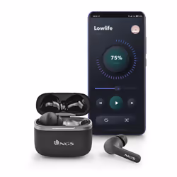 NGS ARTICA CROWN Cuffie Wireless In-ear Musica e Chiamate Bluetooth Nero - Vista aggiuntiva 6
