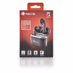 NGS ARTICA CROWN Cuffie Wireless In-ear Musica e Chiamate Bluetooth Nero - Vista aggiuntiva 7