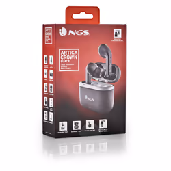 NGS ARTICA CROWN Cuffie Wireless In-ear Musica e Chiamate Bluetooth Nero - Vista aggiuntiva 8