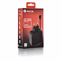 NGS ﻿﻿W-45W TYPEC Computer portatile, Smartphone, Tablet Nero AC Interno - Vista aggiuntiva 6