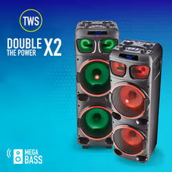 NGS WILD DUB 1 Altoparlante portatile stereo Nero 300 W - Vista aggiuntiva 7