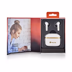 NGS ARTICA TROPHY Cuffie Wireless In-ear Musica e Chiamate USB tipo-C Bluetooth Oro, Bianco - Vista aggiuntiva 6