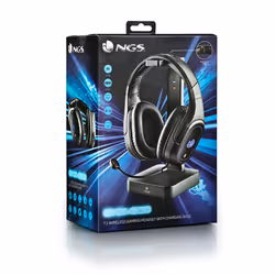 NGS GHX-600 Auricolare Con cavo e senza cavo A Padiglione Gaming Micro-USB Nero - Vista aggiuntiva 5
