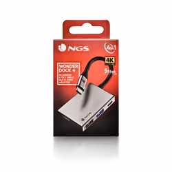 NGS WONDER DOCK 4 USB 2.0 Type-C Argento - Vista aggiuntiva 4
