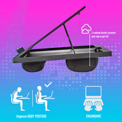 NGS LAPNEST base di raffreddamento per laptop 15.6" Nero - Vista aggiuntiva 7
