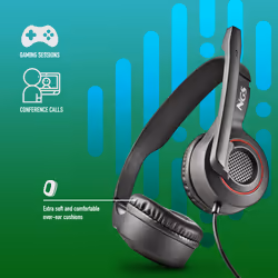 NGS MSX 10 PRO Auricolare Cablato A Padiglione Gaming Nero - Vista aggiuntiva 5