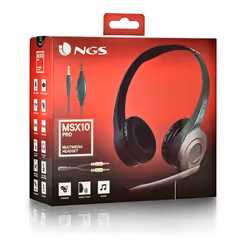 NGS MSX 10 PRO Auricolare Cablato A Padiglione Gaming Nero - Vista aggiuntiva 7