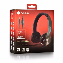 NGS MSX 11 PRO Auricolare Cablato A Padiglione Gaming Nero - Vista aggiuntiva 8