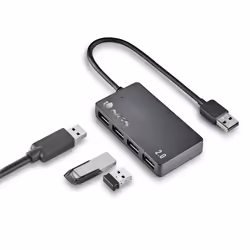 NGS IHUB4 TINY USB 2.0 480 Mbit/s Nero - Vista aggiuntiva 4