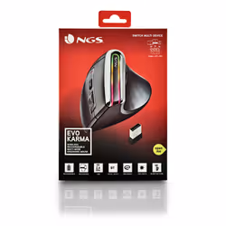 NGS EVO KARMA mouse Ufficio Mano destra RF senza fili + Bluetooth Ottico 3200 DPI - Vista aggiuntiva 7