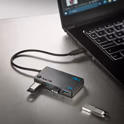 NGS WONDER IHUB4 USB 3.2 Gen 1 (3.1 Gen 1) Type-A 480 Mbit/s Nero - Vista aggiuntiva 7