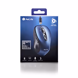 NGS INFINITY RB mouse Ufficio Ambidestro RF senza fili + Bluetooth Ottico 3200 DPI - Vista aggiuntiva 8