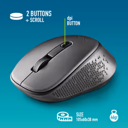 NGS DEW mouse Ufficio Ambidestro RF Wireless Ottico 1600 DPI - Vista aggiuntiva 5