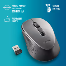 NGS DEW mouse Ufficio Ambidestro RF Wireless Ottico 1600 DPI - Vista aggiuntiva 6