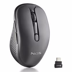 NGS EVO MIX, Mano destra, Laser, RF senza fili + Bluetooth, 3200 DPI, Nero