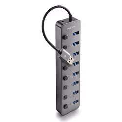 NGS IHUB 8 USB 2.0 Type-A 5000 Mbit/s Nero - Vista aggiuntiva 2