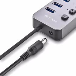 NGS IHUB 10 USB 3.2 Gen 1 (3.1 Gen 1) Type-A 5000 Mbit/s Nero - Vista aggiuntiva 6