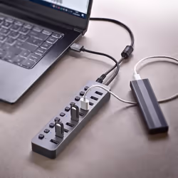 NGS IHUB 10 USB 3.2 Gen 1 (3.1 Gen 1) Type-A 5000 Mbit/s Nero - Vista aggiuntiva 7
