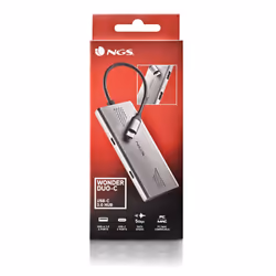 NGS WONDERDUO-C USB tipo-C 5000 Mbit/s Argento - Vista aggiuntiva 7